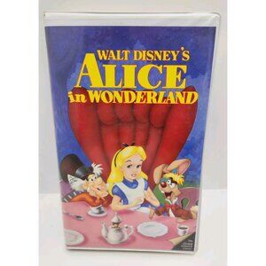Alice In Wonderland VHS Walt Disney's Black Diamond Classic 1991 VCR Video Tape